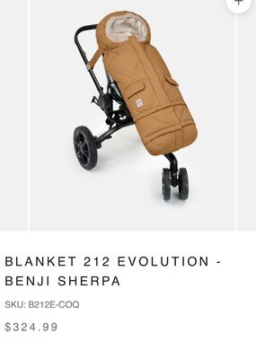 7am enfant 212 evolution stroller blanket - sherpa-Lined Stroller Footmuff